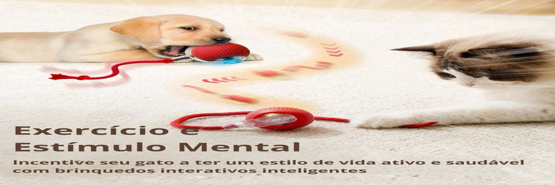 Bola Interativa Inteligente – Diversão Garantida para Seu Pet