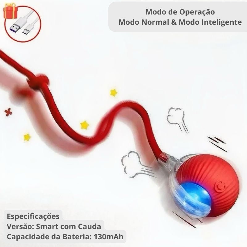 Bola Interativa Inteligente – Diversão Garantida para Seu Pet