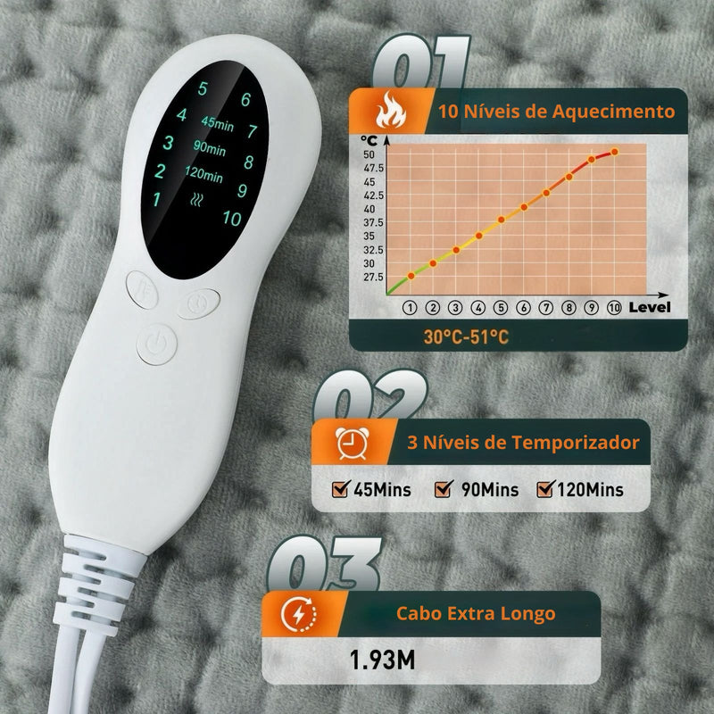 Almofada Térmica Elétrica – Conforto & Alívio Imediato!!!